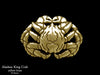 Alaskan King Crab Belt Buckle yellow brass