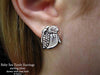 Baby Sea Turtle Earrings post sterling silver