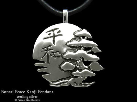 Peace Bonsai Pendant Necklace sterling silver