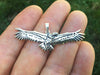 Condor Bird Pendant Necklace Sterling Silver