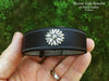 Daisy Flower Bracelet Sterling Silver on Genuine Leather