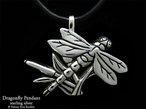 Dragonfly Pendant Necklace sterling silver
