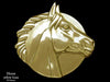 Horse Head Belt Buckle yellow brass