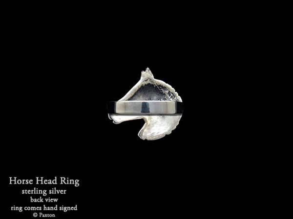Sterling Silver Horse Head Ring by Paxton Jewelry