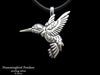 Hummingbird Pendant Necklace Sterling Silver