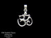 OM Symbol Charm Necklace sterling silver
