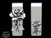 Rose #1 with stem Money Clip