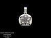 Sand Dollar Charm Necklace sterling silver