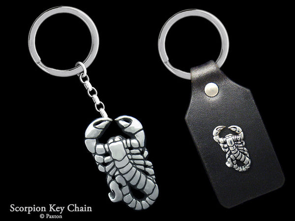 Scorpion Key Chain / Key Ring Sterling Silver – Paxton