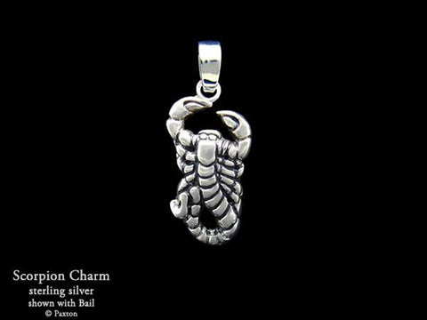 Scorpion Charm Necklace sterling silver