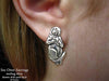Sea Otter Earrings post back sterling silver