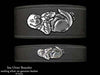 Sea Otter on Leather Bracelet