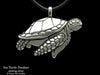 Sea Turtle Pendant Necklace sterling silver