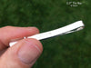 Simple Plain Tie Bar / Tie Clip in Sterling Silver