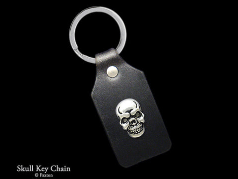 Skull Key Chain Sterling Silver