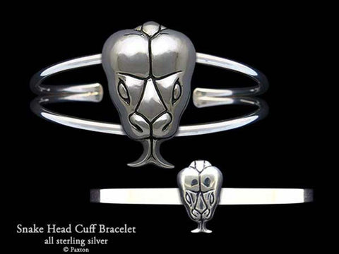 Snake Head Cuff Bracelet