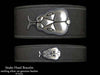 Snake Head on Leather Bracelet
