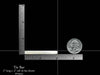 Simple Plain Tie Bar / Tie Clip in Sterling Silver