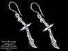 Sword Saber Earrings