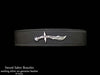 Sword Saber on Leather Bracelet