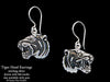 Tiger Head Earrings