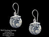 Wolf Head Earrings