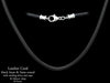 Genuine Black Leather Cord Necklace 2mm or 3mm