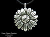 Handmade Solid Sterling Silver Daisy Flower Pendant Necklace
