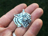 Cougar Head Pendant Necklace Sterling Silver