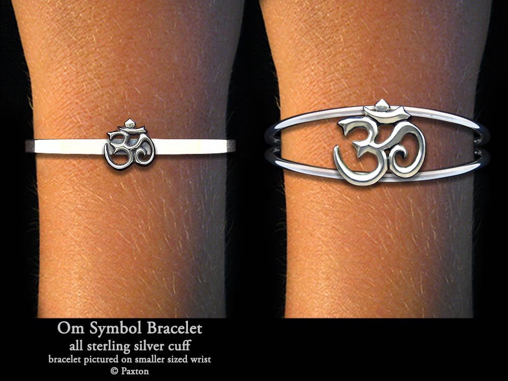 Sterling Silver Om Bracelet Crafted in India - Om of Peace | NOVICA