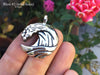 Ocean Wave Pendant Necklace Sterling Silver