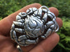 Alaskan King Crab Belt Buckle sterling silver in hand