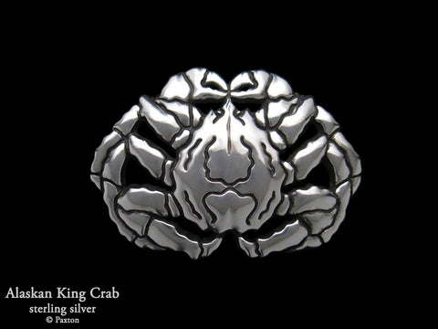 Alaskan King Crab Belt Buckle sterling silver