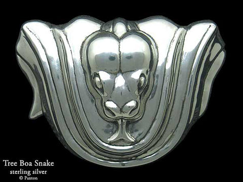 Snake Belt Buckle sterling silver