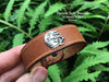 Peace Bonsai Bracelet Sterling Silver on Genuine Leather