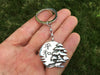 Large Carving Bonsai Key Chain in hand