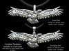 Condor Bird Pendant Necklace Sterling Silver