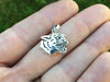Cougar Mountain Lion Charm Necklace Sterling Silver Panther Charm