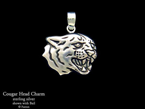 Cougar Charm Necklace sterling silver