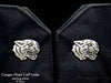 Cougar Head Cuff Links sterling silver