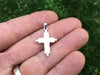 Cross Charm Necklace Sterling Silver