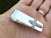 Cross Money Clip small carving in hand