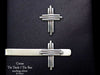 Cross Tie Tack Tie Bar Sterling Silver