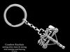 Crossbow Key Chain Sterling Silver