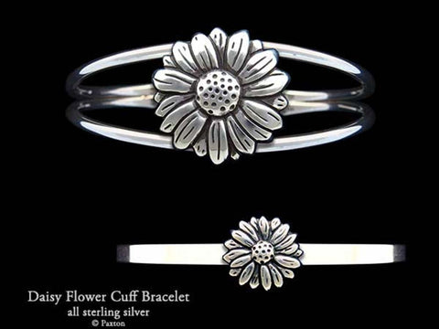 Daisy Flowers Cuff Bracelet