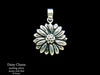 Daisy Flower Charm Necklace sterling silver