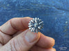 Daisy Flower Lapel Pin or Daisy Flower Brooch Sterling Silver