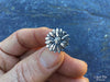 Daisy Flower Lapel Pin or Daisy Flower Brooch Sterling Silver