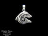 Dolphin Charm Necklace sterling silver