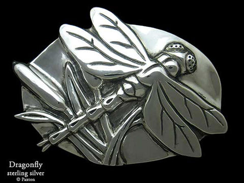 Dragonfly Belt Buckle sterling silver